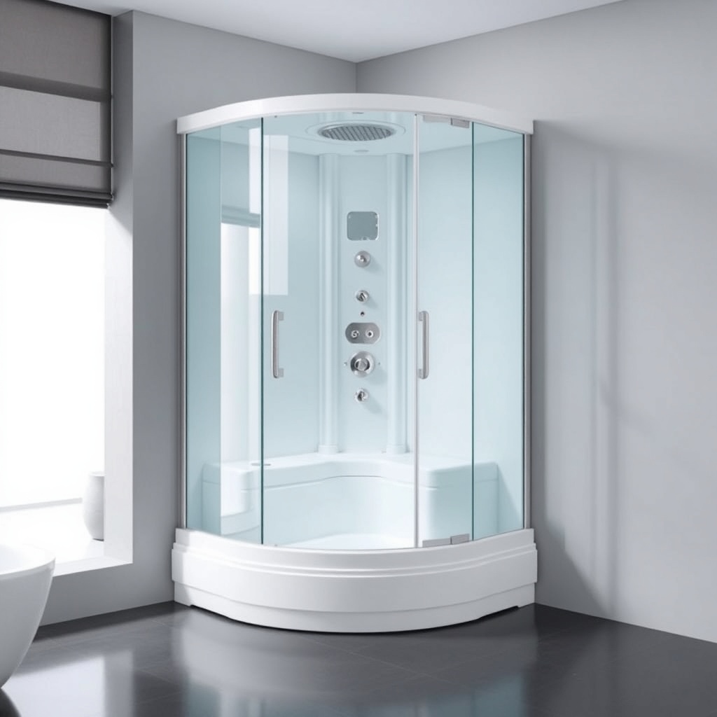 Şişli’de Küçük Banyoları Geniş Gösteren Şeffaf Cam Kabinler